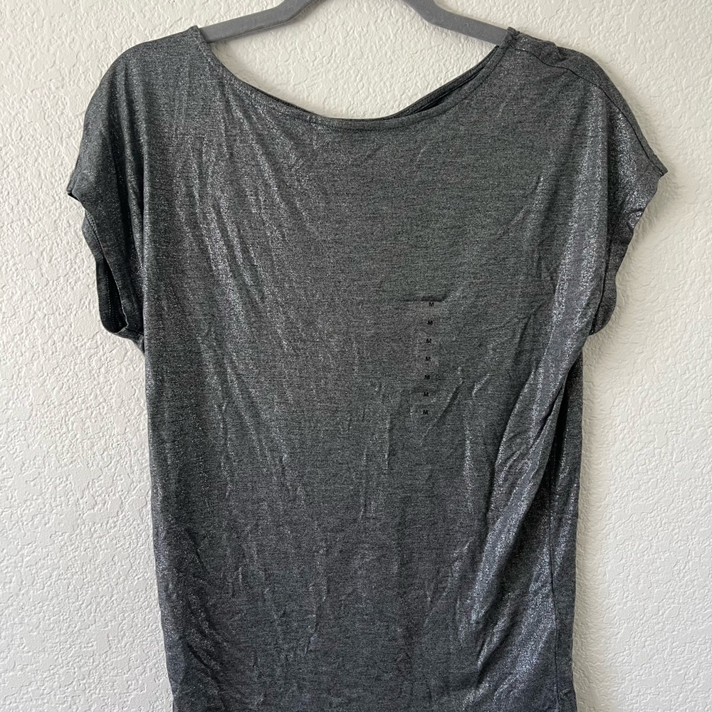 Ralph Lauren Gray Cap Sleeve Relaxed T-Shirt